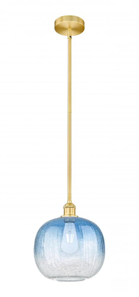 Brookhaven Sphere - 1 Light - 11 inch - Satin Gold - Stem hung - Mini Pendant