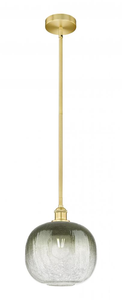 Brookhaven Sphere - 1 Light - 11 inch - Satin Gold - Stem hung - Mini Pendant