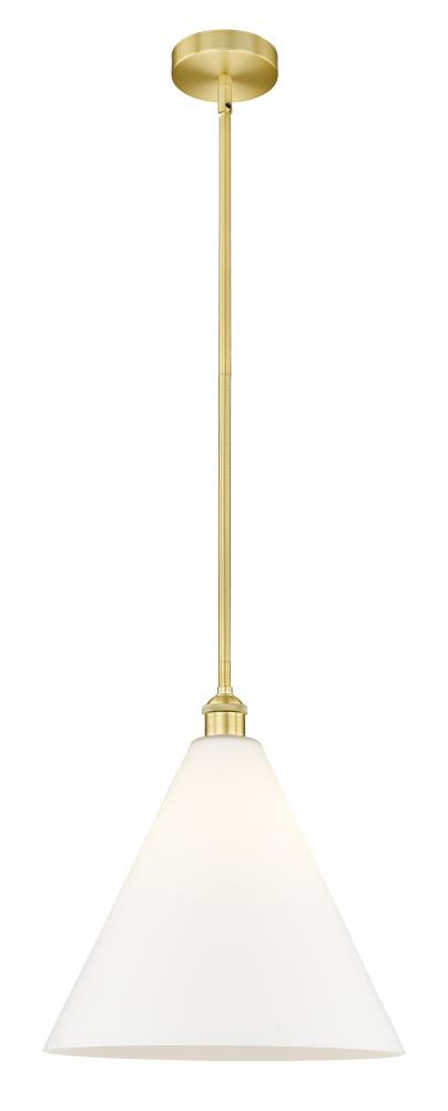 Berkshire - 1 Light - 16 inch - Satin Gold - Stem hung - Pendant