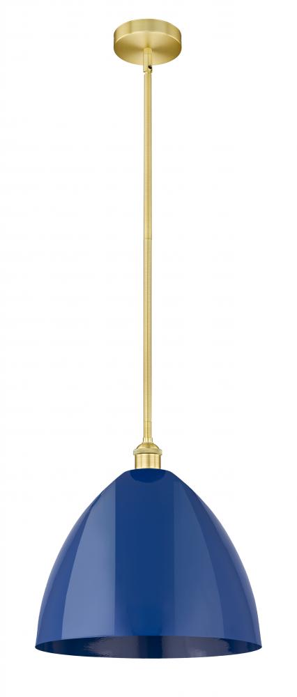 Plymouth - 1 Light - 16 inch - Satin Gold - Stem hung - Mini Pendant
