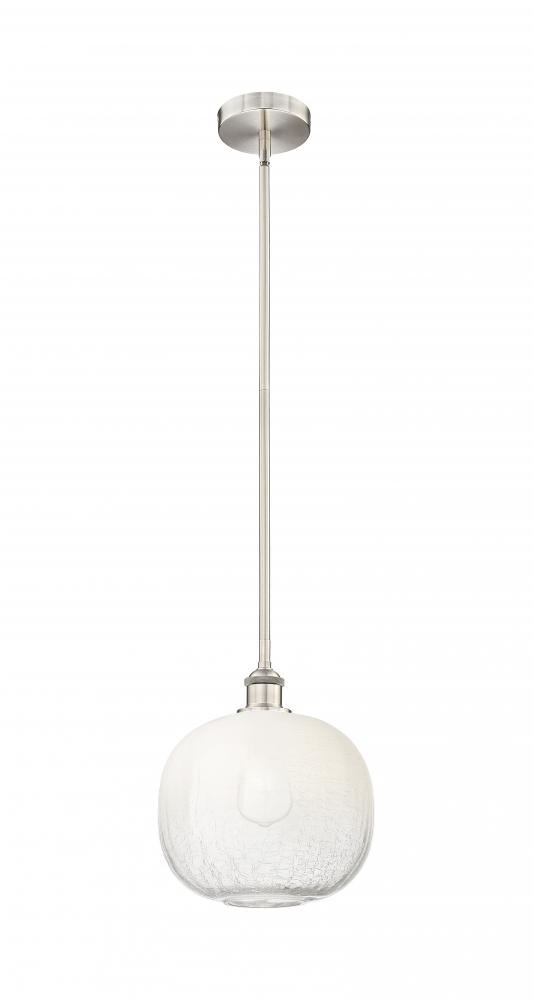 Brookhaven Sphere - 1 Light - 11 inch - Brushed Satin Nickel - Stem hung - Mini Pendant