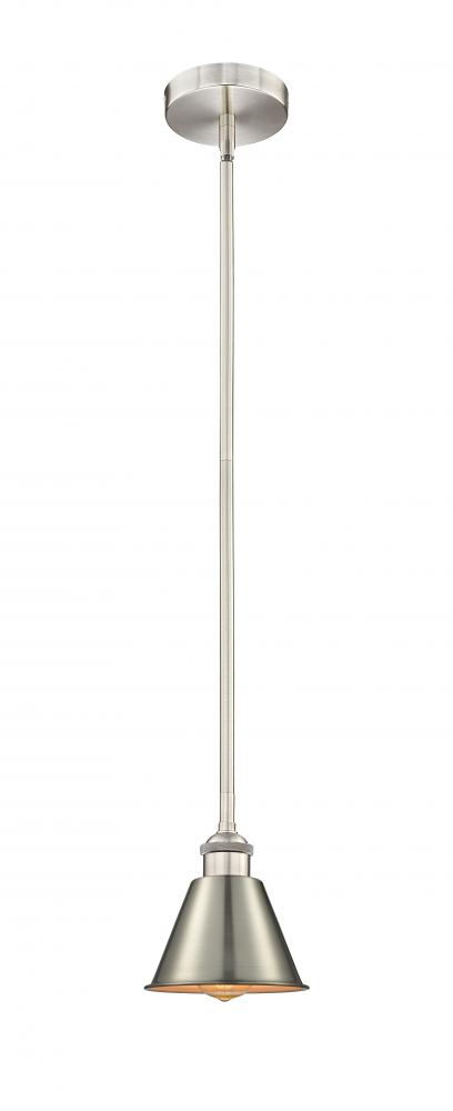 Smithfield - 1 Light - 7 inch - Brushed Satin Nickel - Stem hung - Mini Pendant
