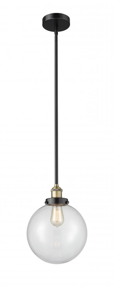 Beacon - 1 Light - 10 inch - Black Antique Brass - Stem hung - Mini Pendant