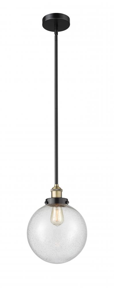 Beacon - 1 Light - 10 inch - Black Antique Brass - Stem hung - Mini Pendant