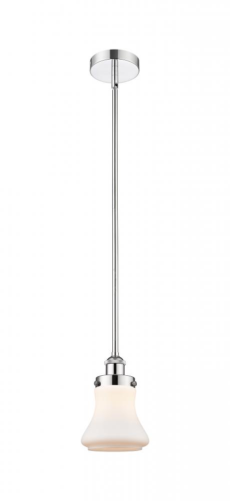 Bellmont - 1 Light - 6 inch - Polished Chrome - Stem hung - Mini Pendant