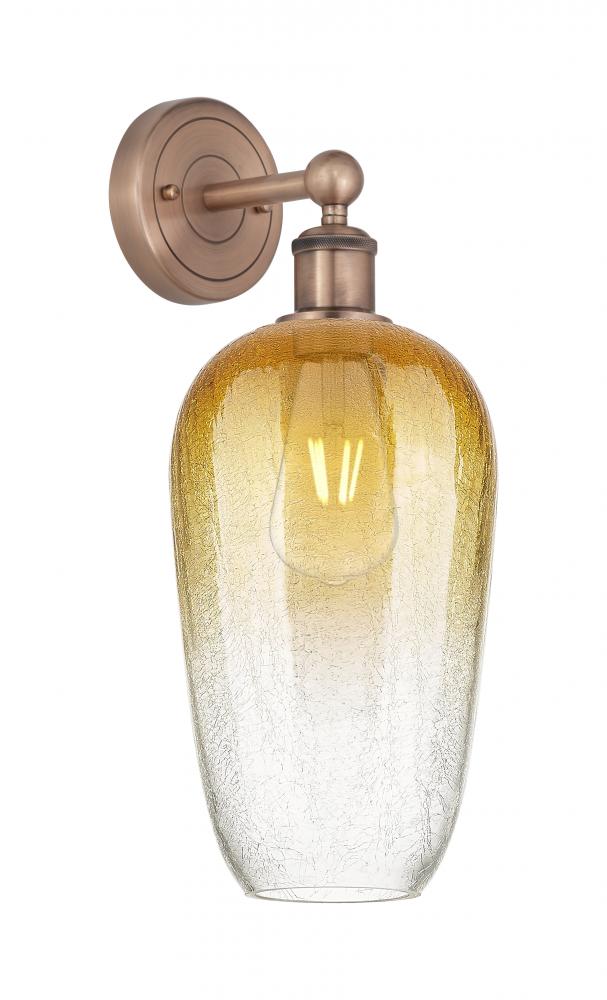 Brookhaven Flute - 1 Light - 7 inch - Antique Copper - Sconce