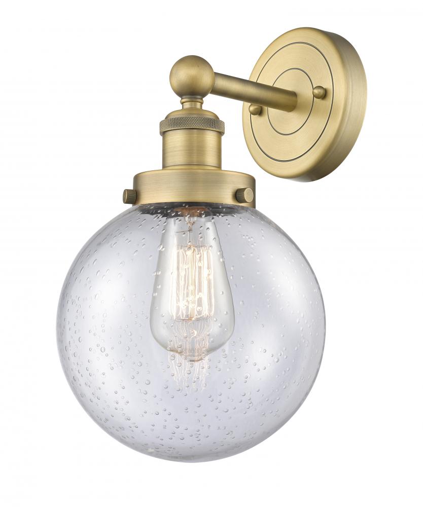 Beacon - 1 Light - 8 inch - Brushed Brass - Sconce