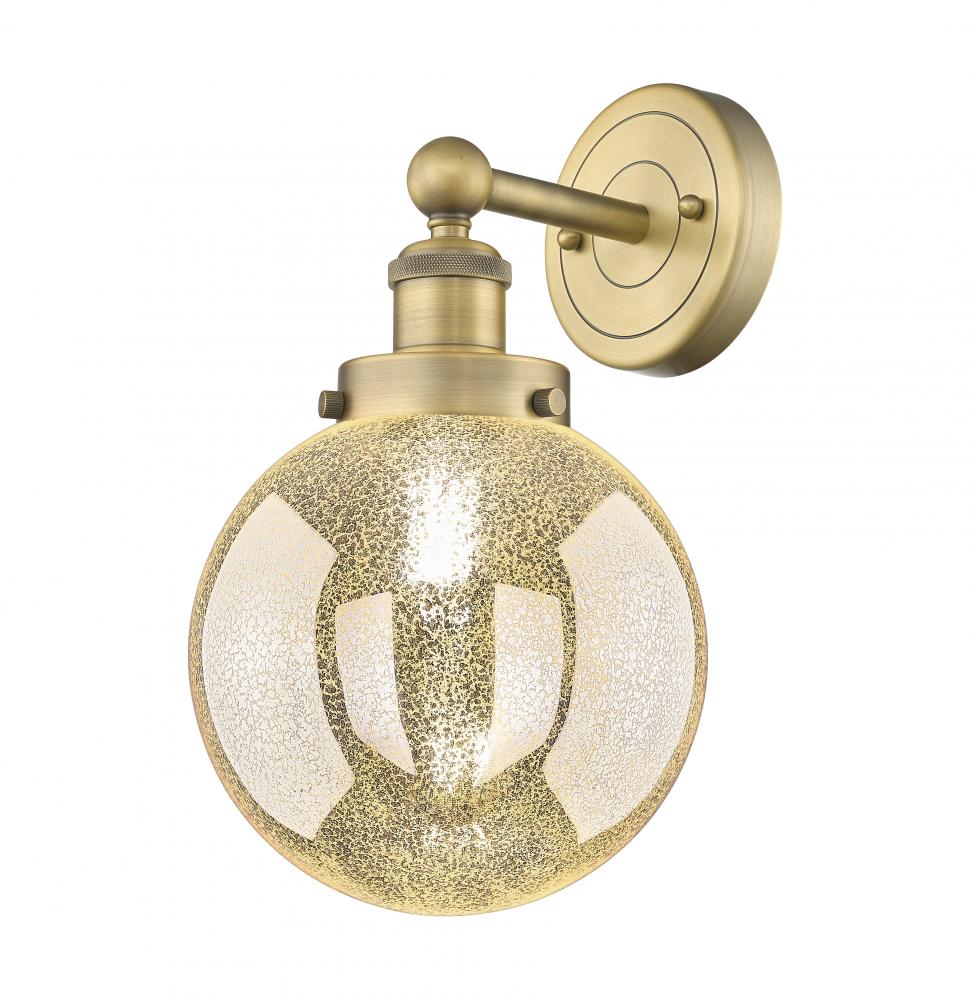 Beacon - 1 Light - 8 inch - Brushed Brass - Sconce