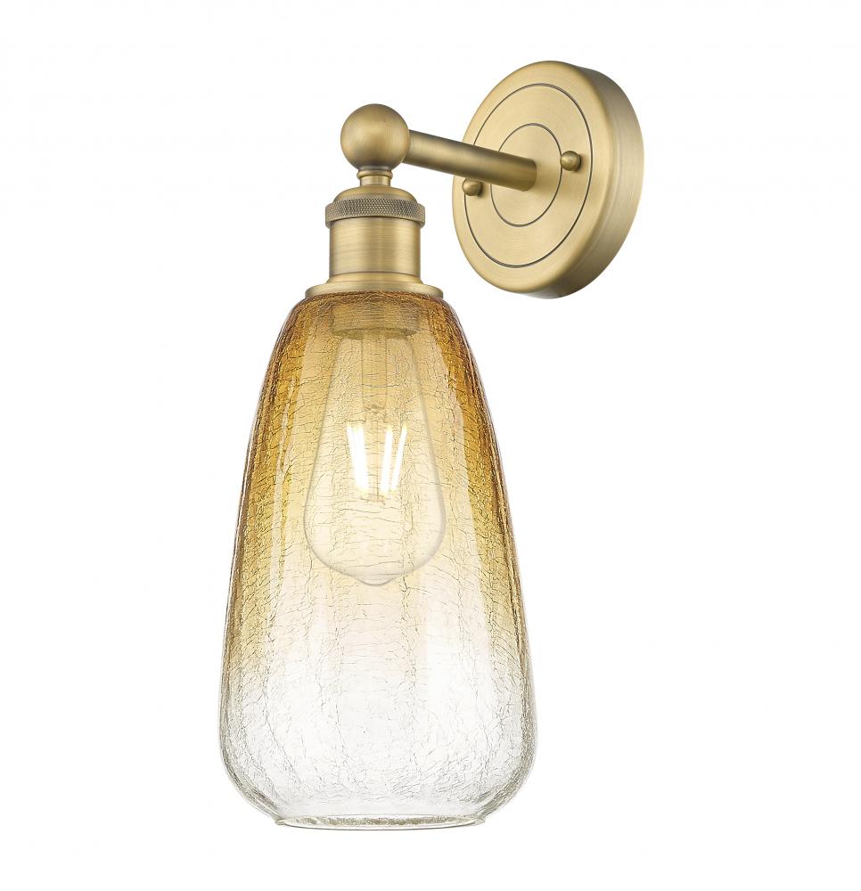 Brookhaven Almond - 1 Light - 6 inch - Brushed Brass - Sconce