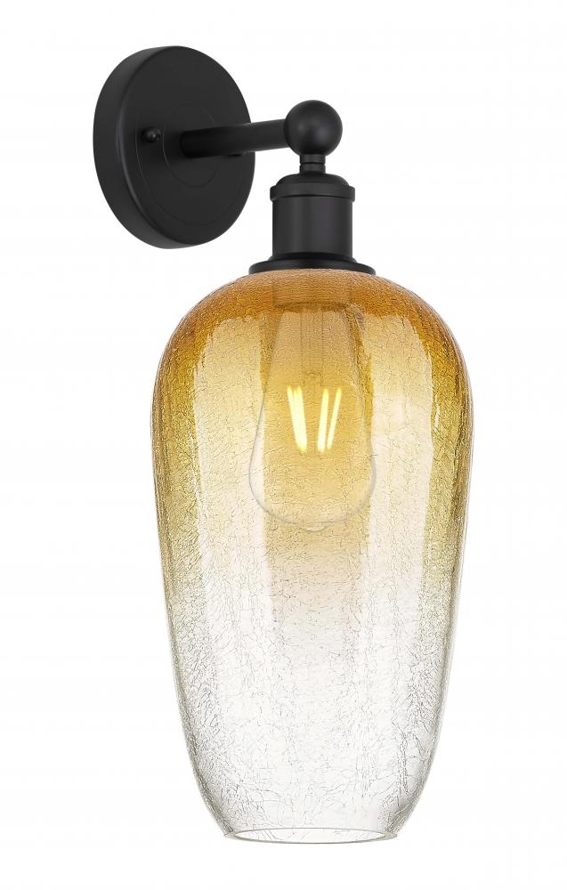 Brookhaven Flute - 1 Light - 7 inch - Matte Black - Sconce