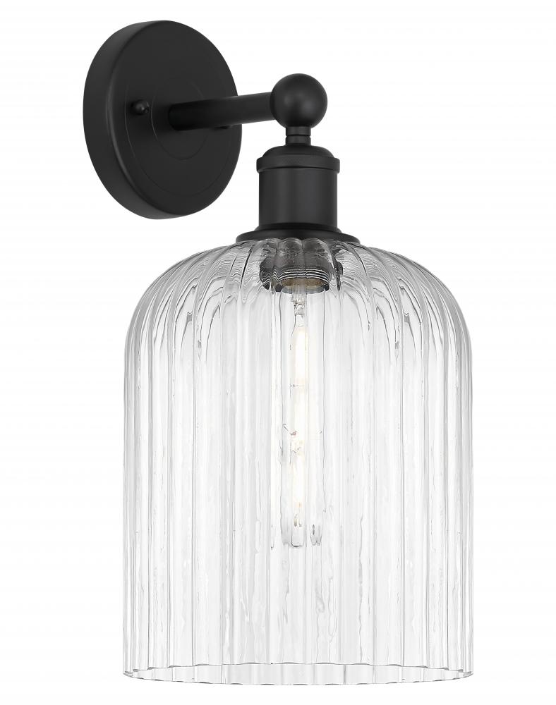 Bridal Veil - 1 Light - 5 inch - Matte Black - Sconce