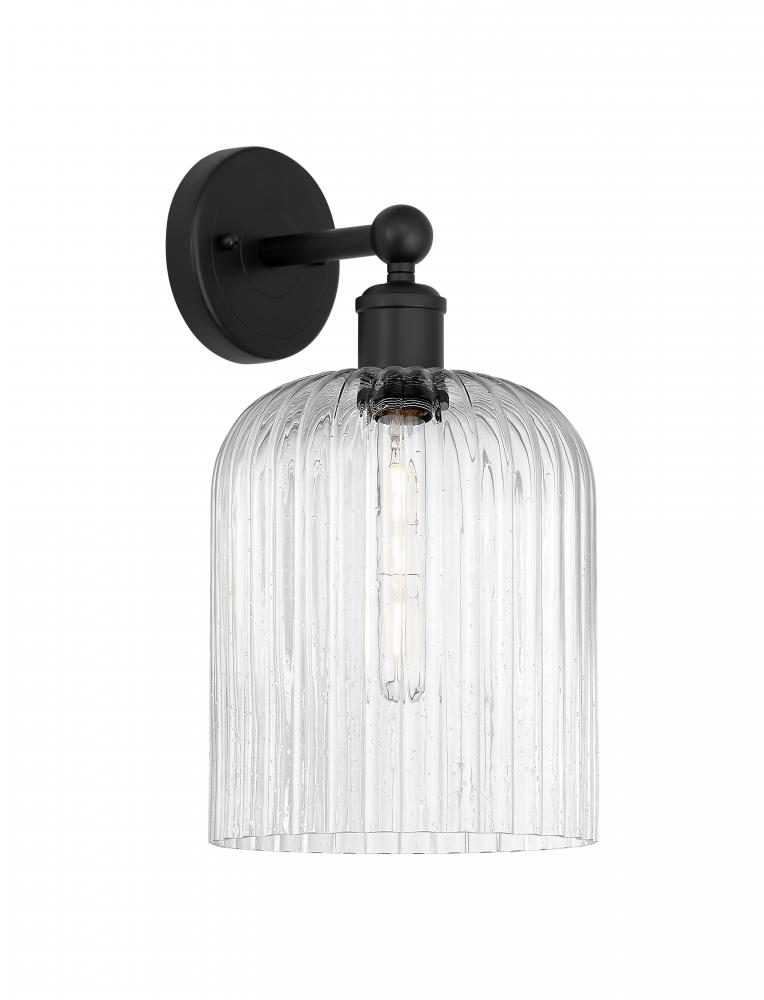 Bridal Veil - 1 Light - 5 inch - Matte Black - Sconce