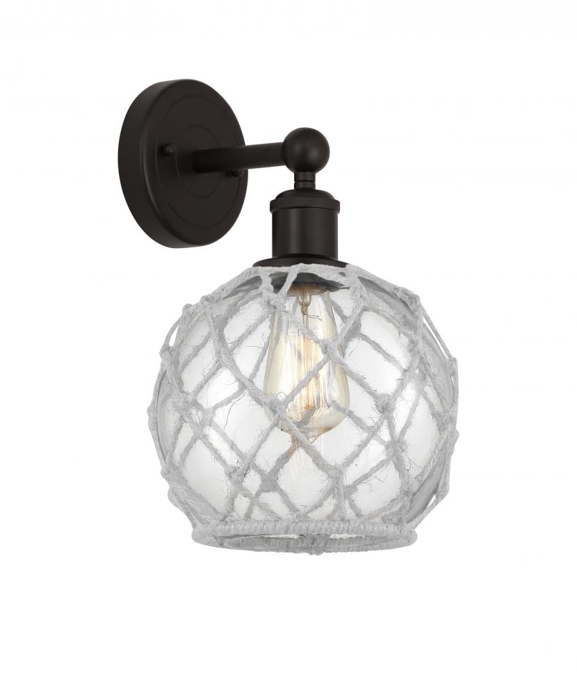 Farmhouse Rope - 1 Light - 8 inch - Oil Rubbed Bronze - Sconce