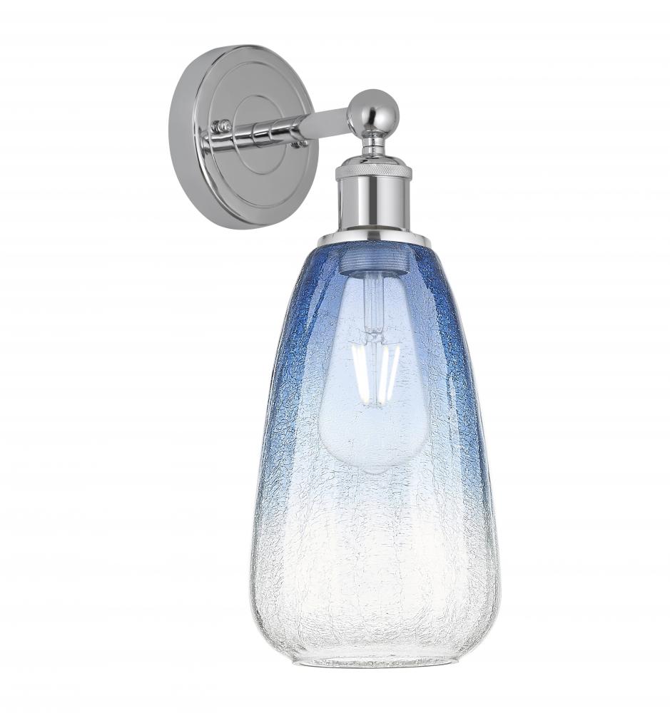 Brookhaven Almond - 1 Light - 6 inch - Polished Chrome - Sconce