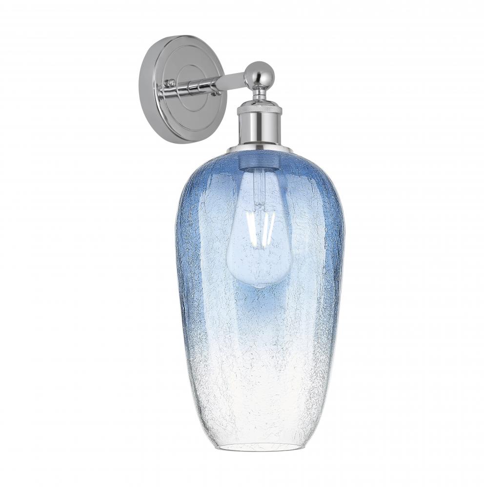 Brookhaven Flute - 1 Light - 7 inch - Polished Chrome - Sconce