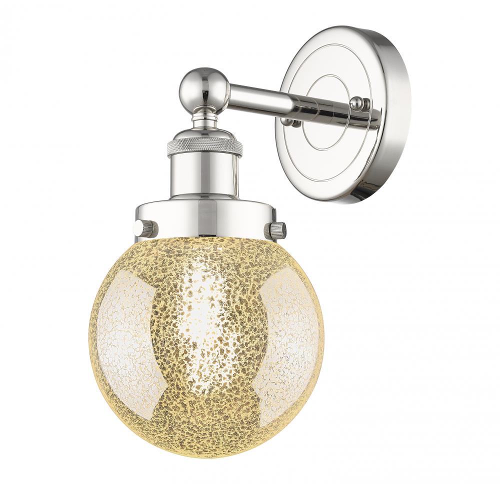 Beacon - 1 Light - 6 inch - Polished Nickel - Sconce