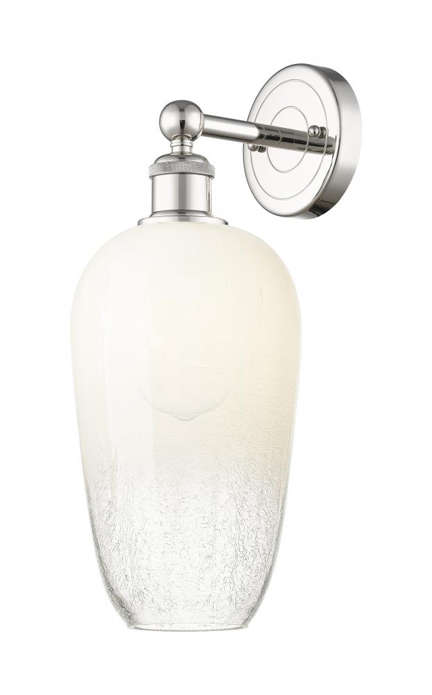 Brookhaven Flute - 1 Light - 7 inch - Polished Nickel - Sconce