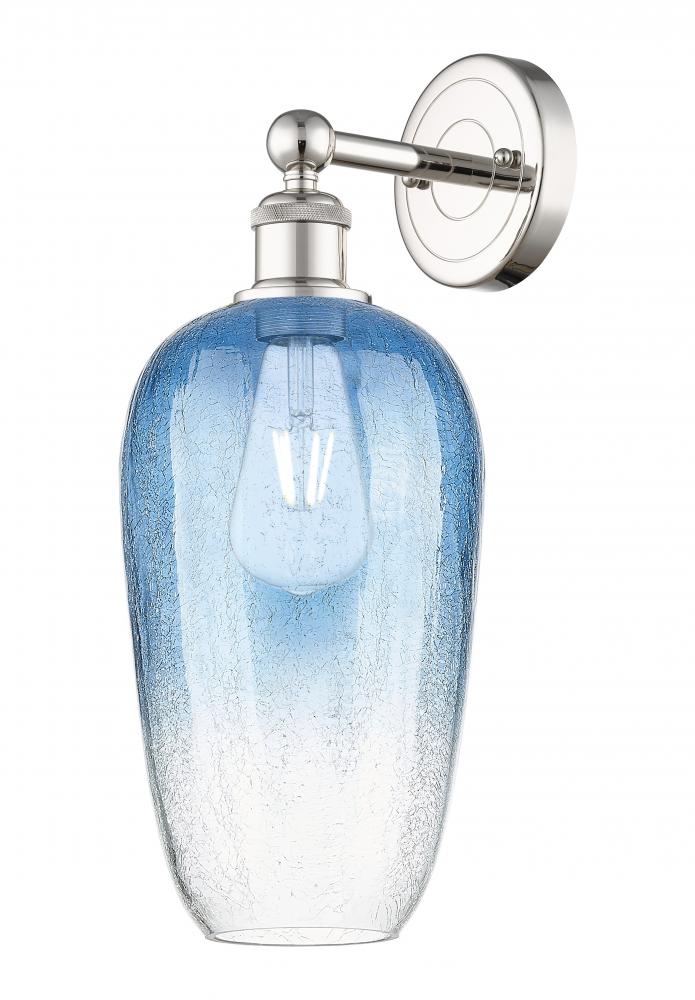 Brookhaven Flute - 1 Light - 7 inch - Polished Nickel - Sconce