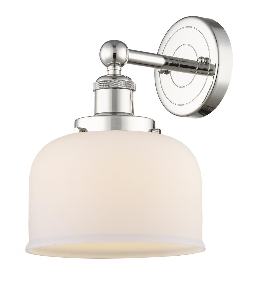 Bell - 1 Light - 8 inch - Polished Nickel - Sconce