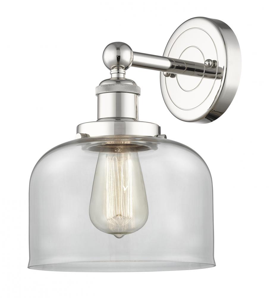 Bell - 1 Light - 8 inch - Polished Nickel - Sconce