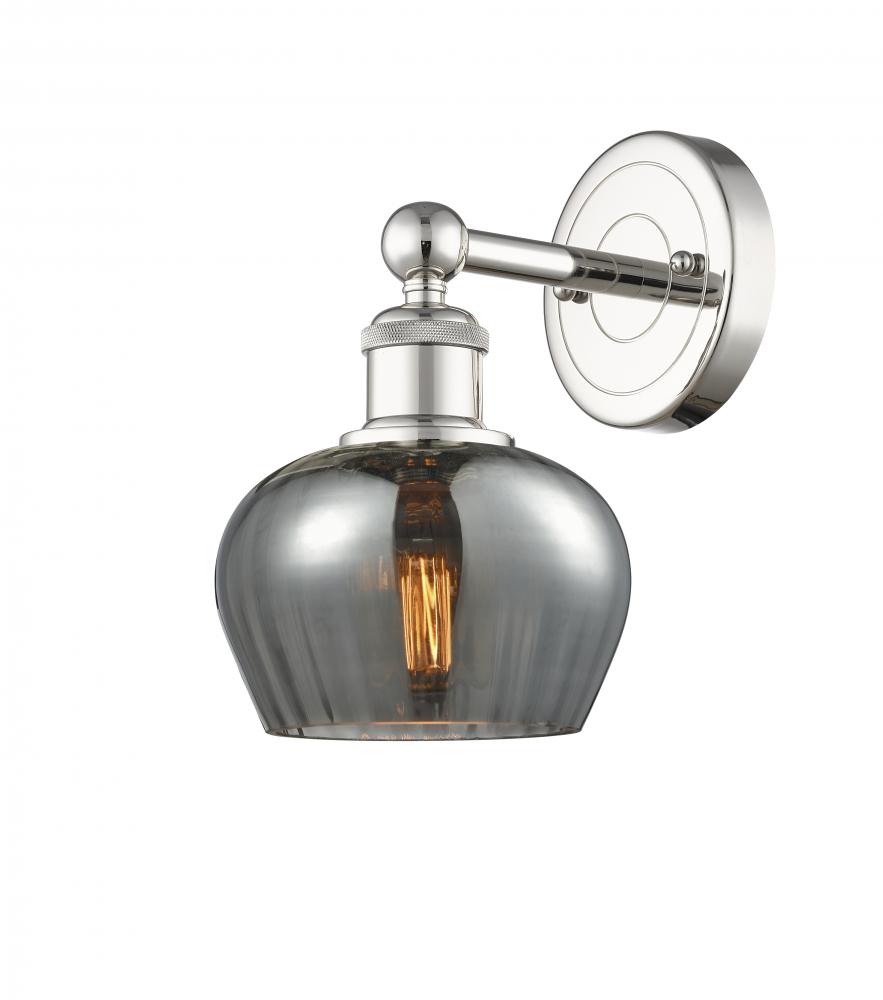 Fenton - 1 Light - 7 inch - Polished Nickel - Sconce