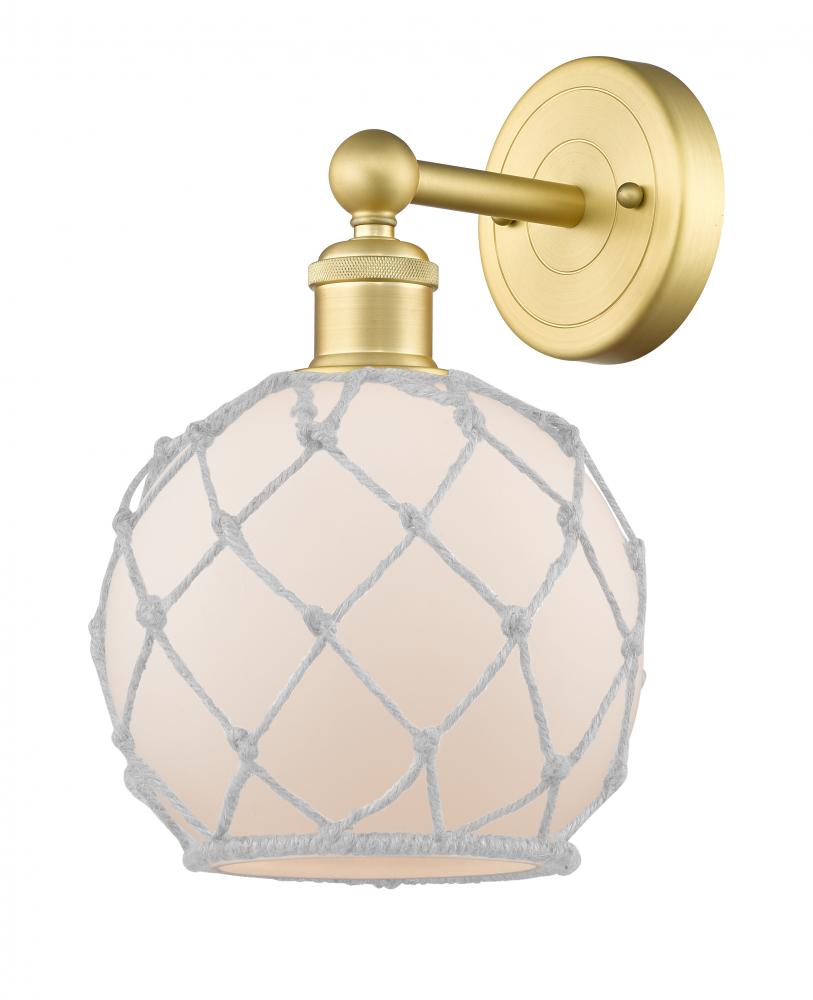 Farmhouse Rope - 1 Light - 8 inch - Satin Gold - Sconce