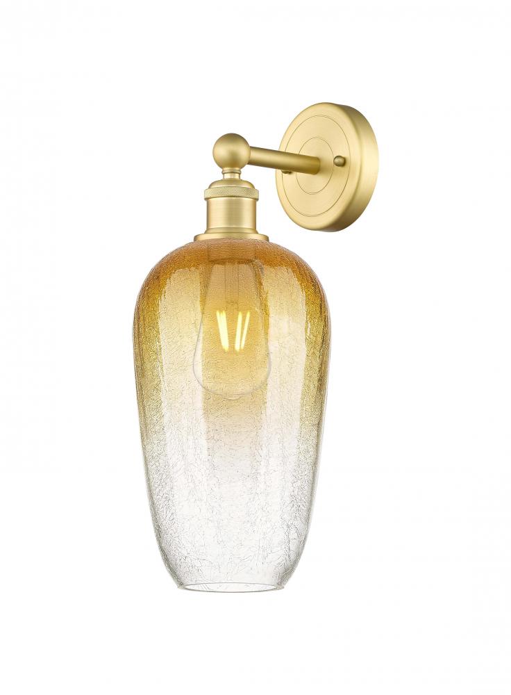 Brookhaven Flute - 1 Light - 7 inch - Satin Gold - Sconce