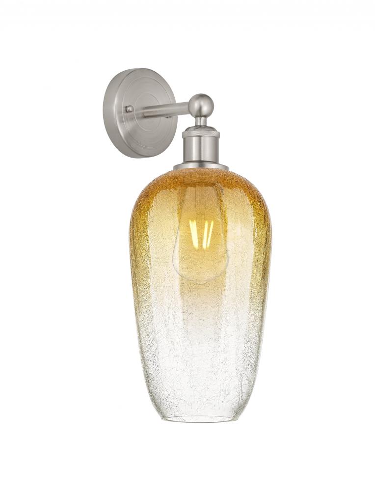 Brookhaven Flute - 1 Light - 7 inch - Brushed Satin Nickel - Sconce