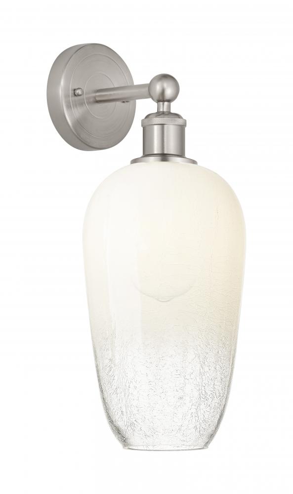 Brookhaven Flute - 1 Light - 7 inch - Brushed Satin Nickel - Sconce