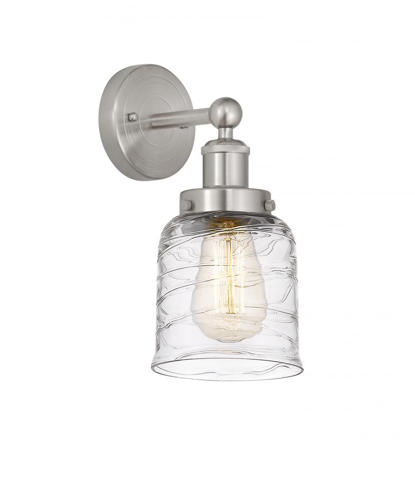 Bell - 1 Light - 5 inch - Brushed Satin Nickel - Sconce