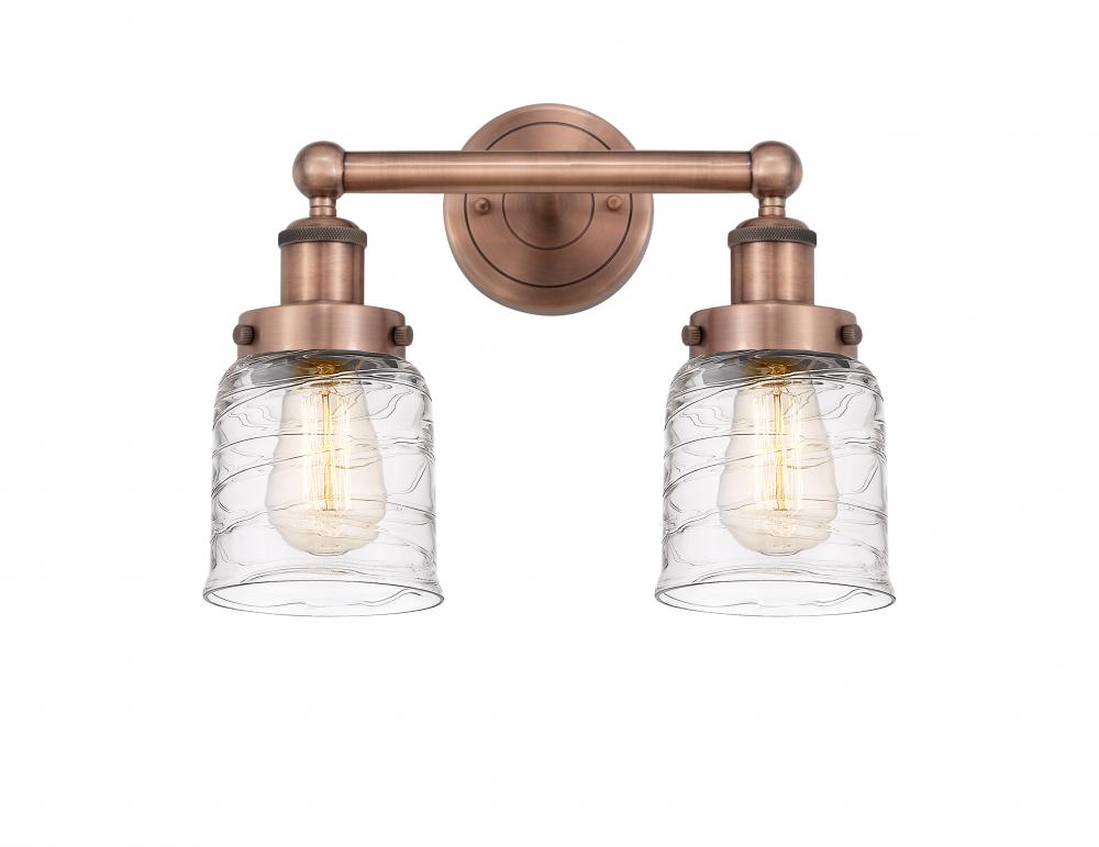 Bell - 2 Light - 14 inch - Antique Copper - Bath Vanity Light