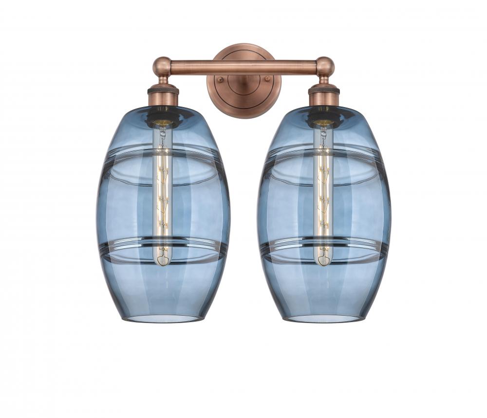 Vaz - 2 Light - 17 inch - Antique Copper - Bath Vanity Light