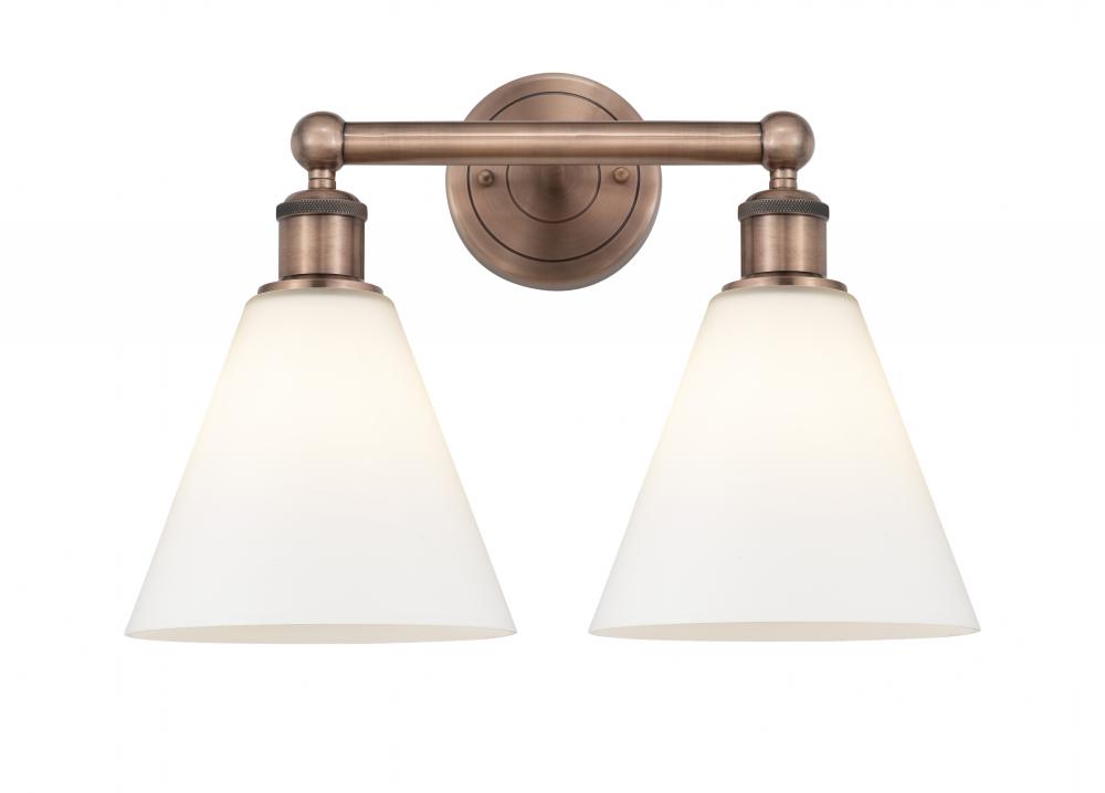 Berkshire - 2 Light - 17 inch - Antique Copper - Bath Vanity Light