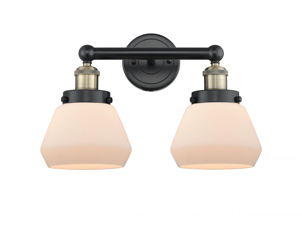 Fulton - 2 Light - 16 inch - Black Antique Brass - Bath Vanity Light