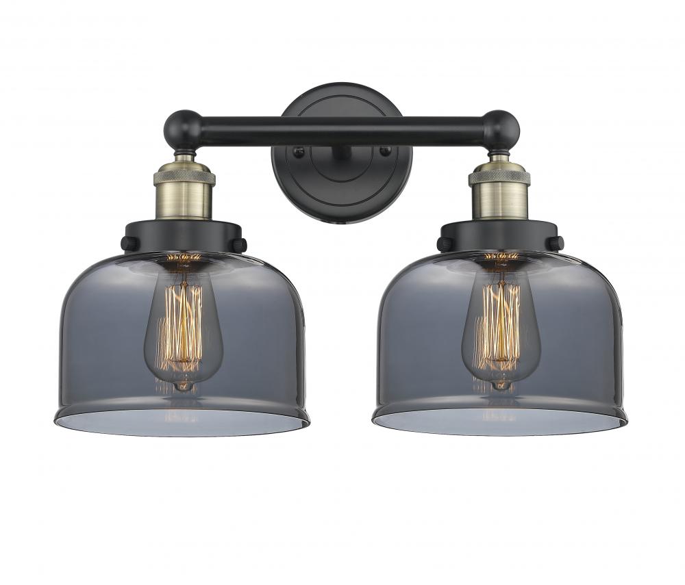 Bell - 2 Light - 17 inch - Black Antique Brass - Bath Vanity Light