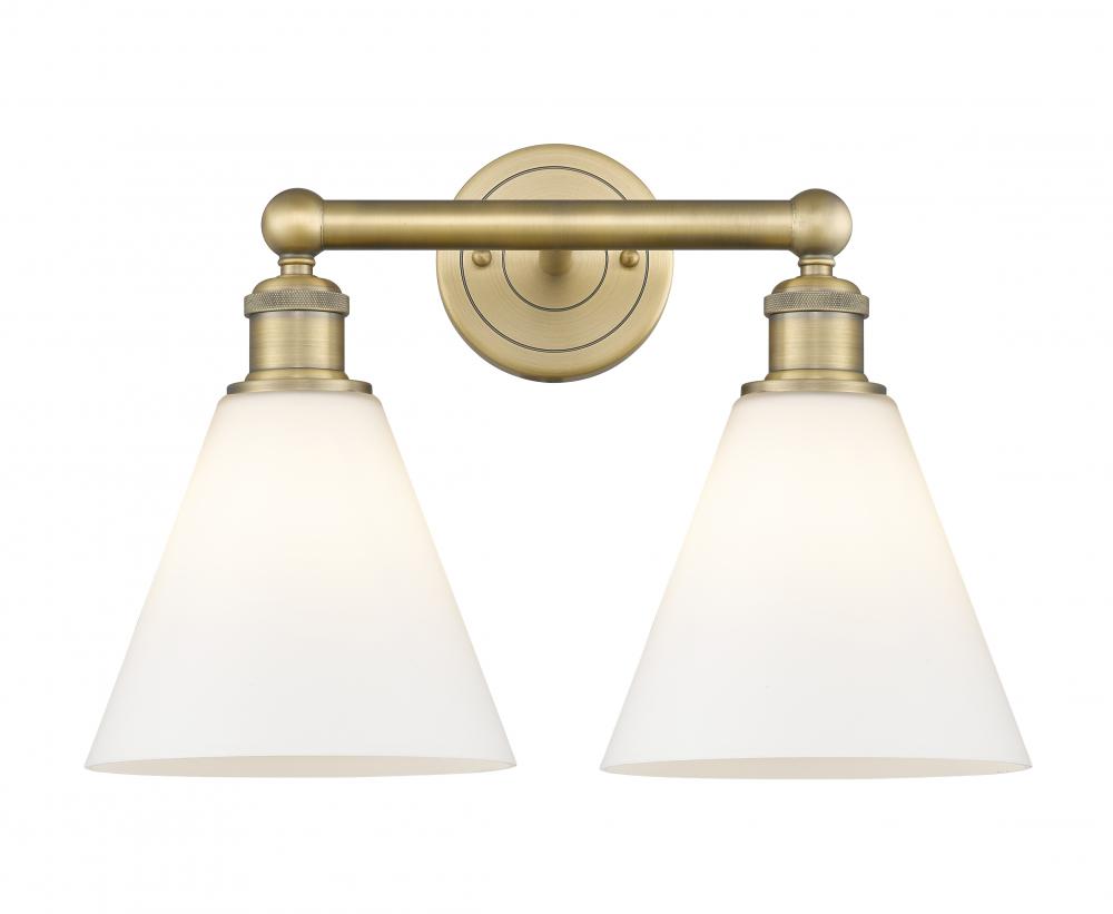 Berkshire - 2 Light - 17 inch - Brushed Brass - Bath Vanity Light