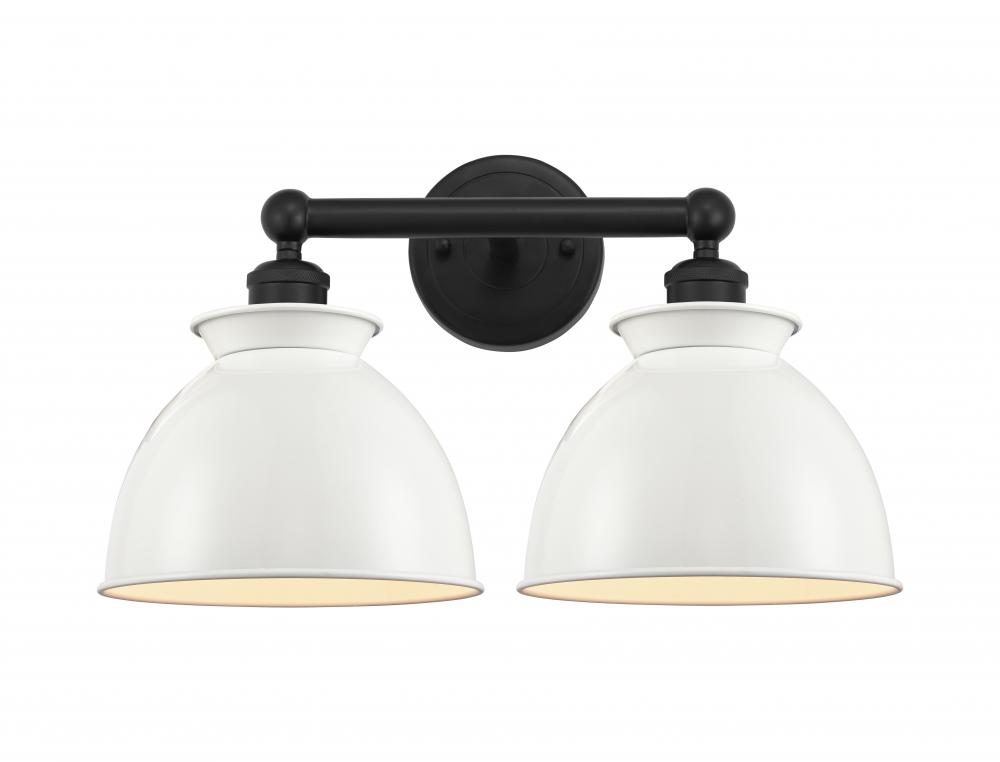 Adirondack - 2 Light - 17 inch - Matte Black - Bath Vanity Light