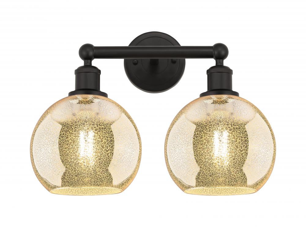 Athens - 2 Light - 17 inch - Oil Rubbed Bronze - Bath Vanity Light