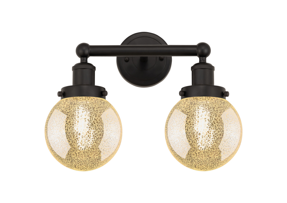 Beacon - 2 Light - 15 inch - Oil Rubbed Bronze - Bath Vanity Light