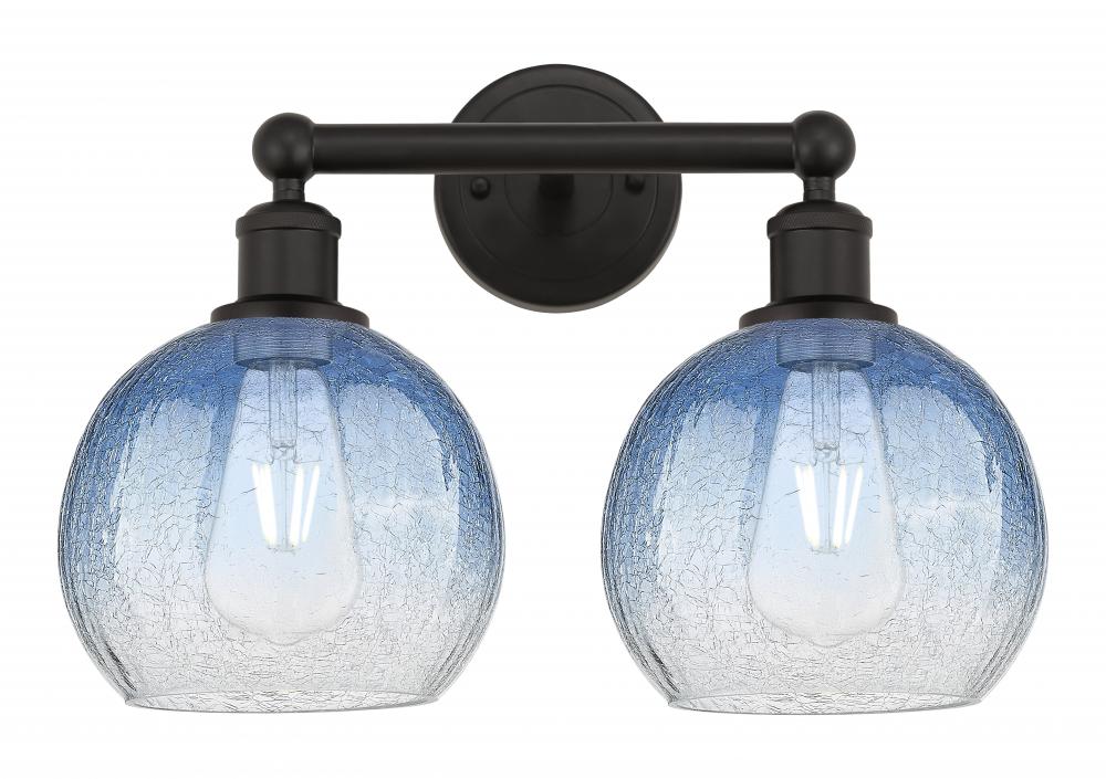 Brookhaven Globe - 2 Light - 17 inch - Oil Rubbed Bronze - Bath Vanity Light