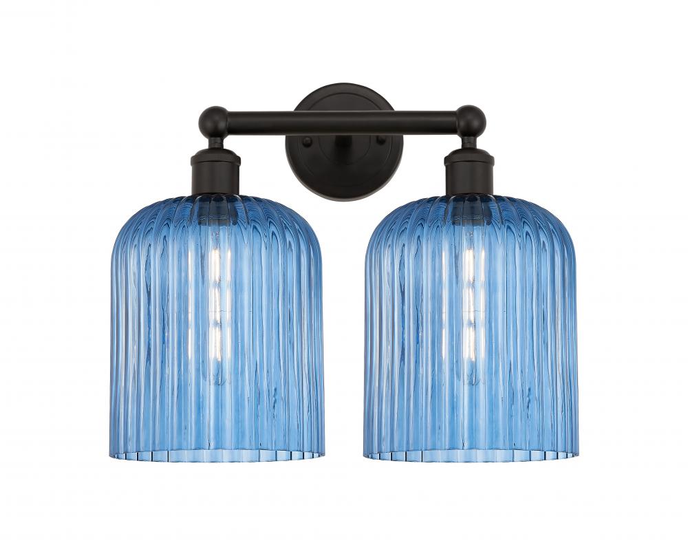 Bridal Veil - 2 Light - 14 inch - Oil Rubbed Bronze - Bath Vanity Light