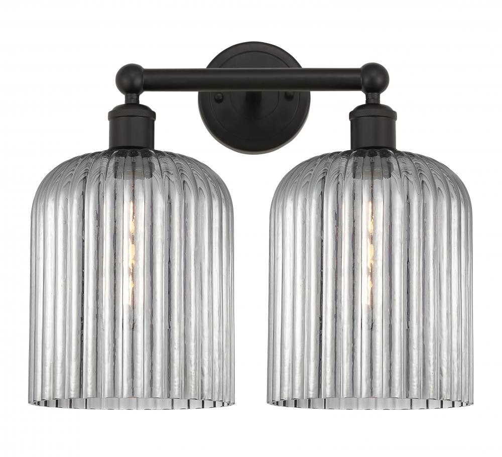 Bridal Veil - 2 Light - 14 inch - Oil Rubbed Bronze - Bath Vanity Light