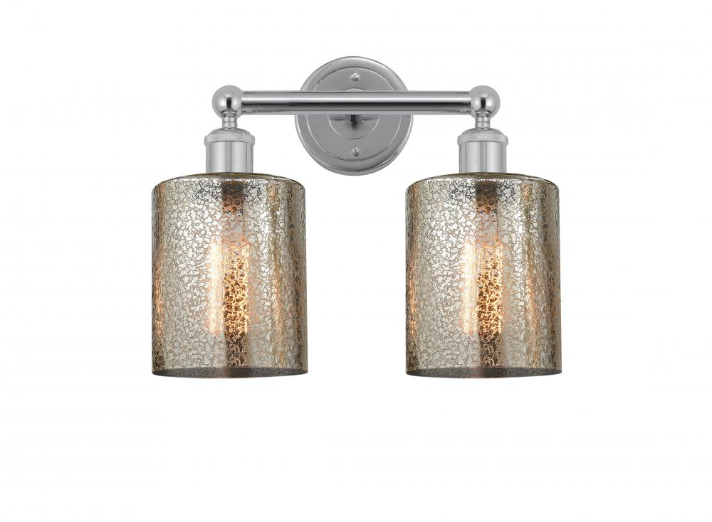 Cobbleskill - 2 Light - 14 inch - Polished Chrome - Bath Vanity Light