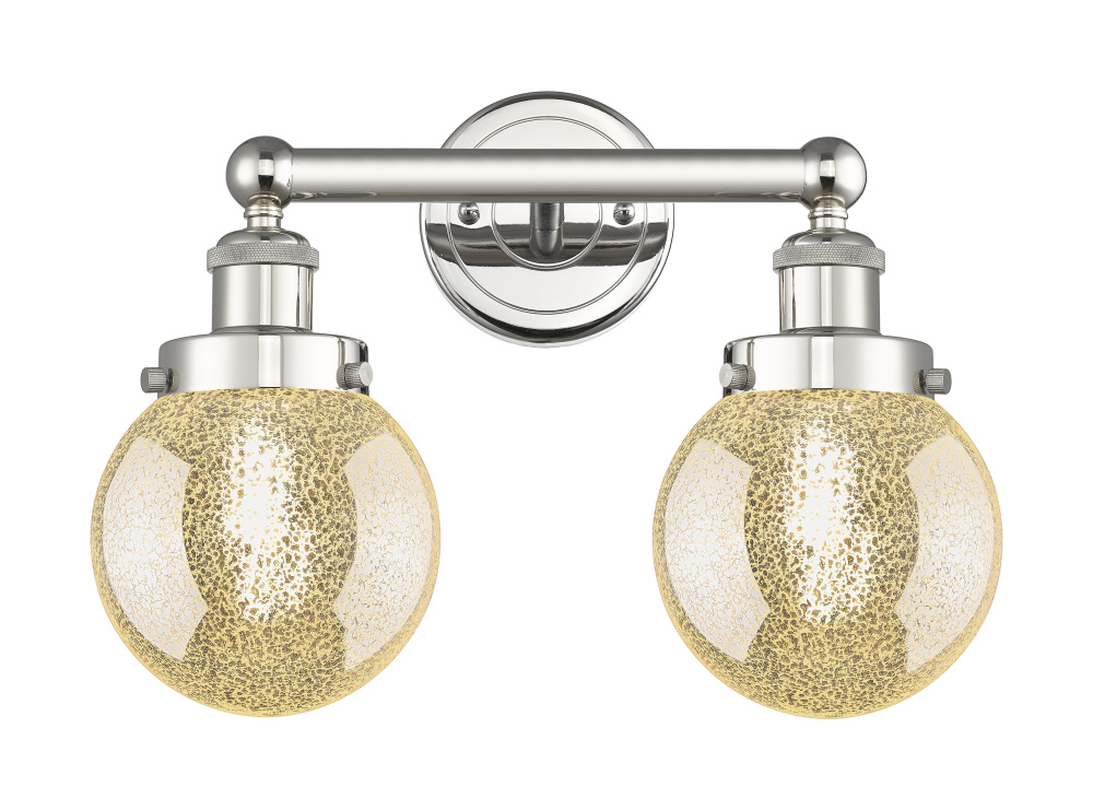 Beacon - 2 Light - 15 inch - Polished Nickel - Bath Vanity Light