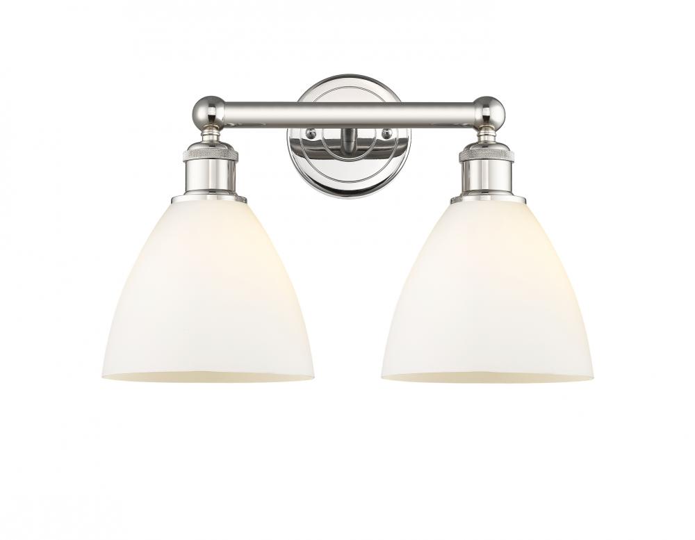 Bristol - 2 Light - 17 inch - Polished Nickel - Bath Vanity Light
