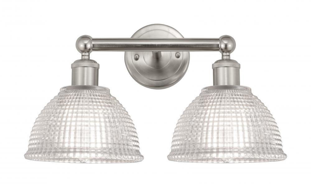 Arietta - 2 Light - 17 inch - Brushed Satin Nickel - Bath Vanity Light