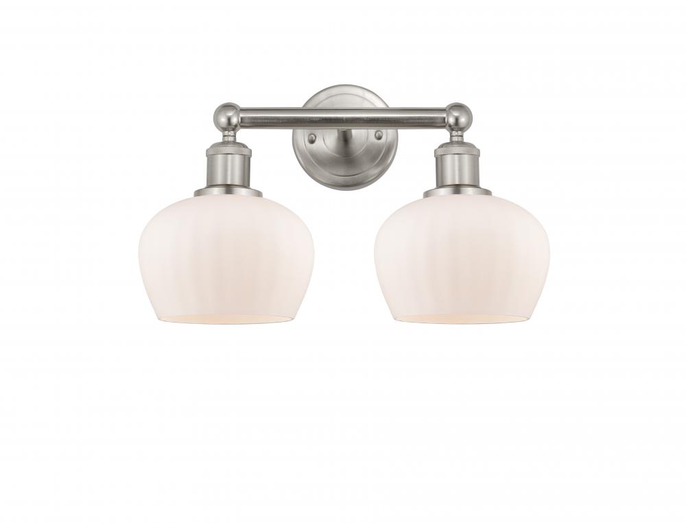 Fenton - 2 Light - 16 inch - Brushed Satin Nickel - Bath Vanity Light