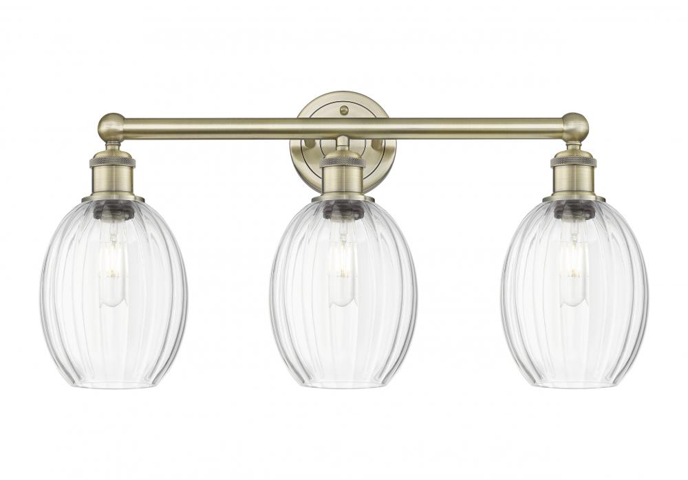 Preston Bulb - 3 Light - 24 inch - Antique Brass - Bath Vanity Light