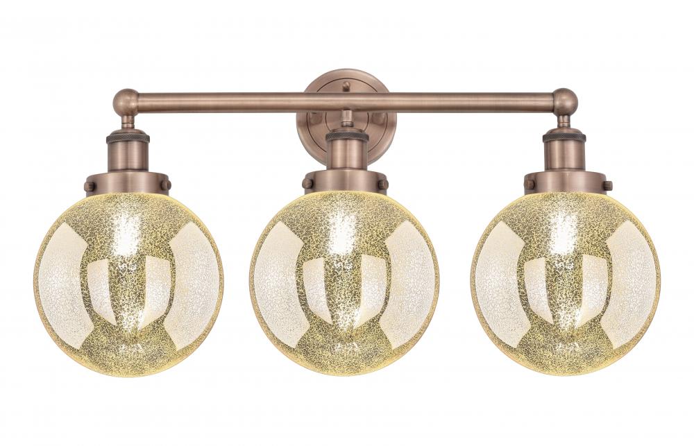 Beacon - 3 Light - 26 inch - Antique Copper - Bath Vanity Light