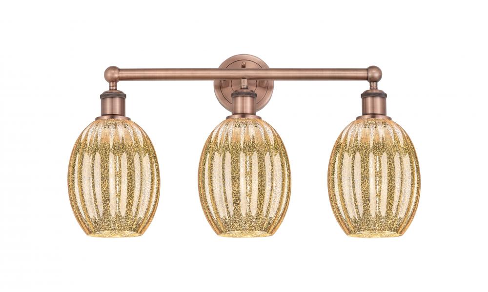 Preston Bulb - 3 Light - 24 inch - Antique Copper - Bath Vanity Light